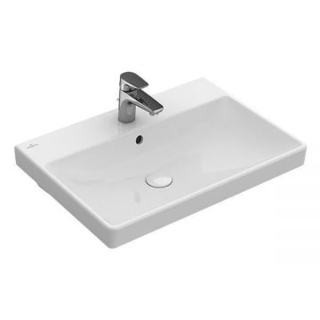 Lavoar suspendat Villeroy & Boch, Avento, dreptunghiular, 60 cm, alb alpin