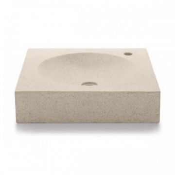 Lavoar Bathco Cement & Terrazzo Parbayon, 80 cm - Dimensiune 80 cm