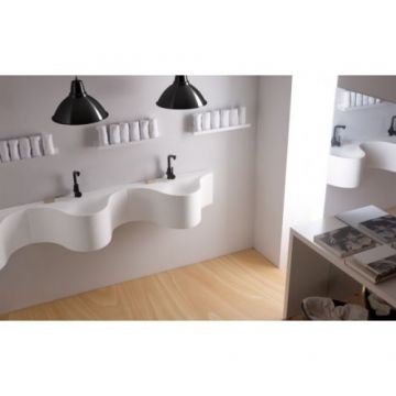 Lavoar Bathco Monty pe perete, 80 cm - Dimensiune 80 cm