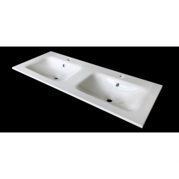 Lavoar incastrat Wellis Dubla Almeria, 121x46.3 cm - Dimensiune 121x46.3