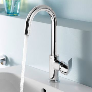 Baterie lavoar Grohe Eurosmart L-Size cu ventil si pipa pivotanta - Culoare Crom