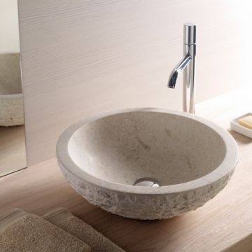 Lavoar din piatra Bathco Puket, 45x15 cm - Dimensiune 45cm