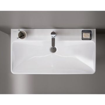 Lavoar Geberit Smyle Square, 60x48 cm - Dimensiune 60cm