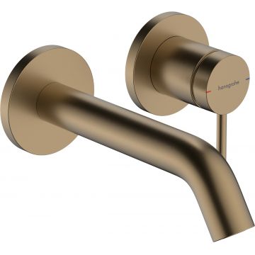 Baterie lavoar Hansgrohe Tecturis S cu pipa 165mm montaj incastrat necesita corp ingropat bronz periat