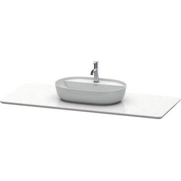 Blat compozit pentru lavoar Duravit Luv 1388x595mm alb structurat