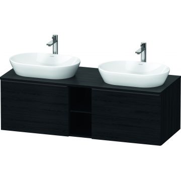 Dulap baza Duravit D-Neo cu 2 sertare pentru lavoar 140cm Black Oak