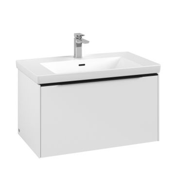 Dulap baza suspendat Villeroy & Boch Subway 3.0 772x429x478 mm cu un singur sertar alb Pure