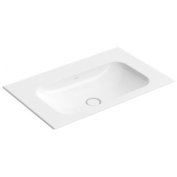 Lavoar Villeroy & Boch Finion 80x50cm fara orificiu baterie fara preaplin alb