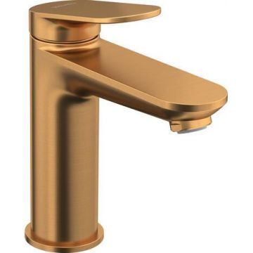 Baterie lavoar Duravit Wave M fara ventil bronz periat