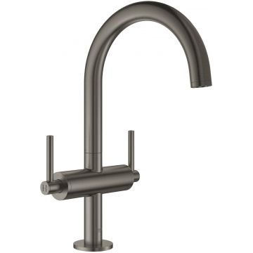 Baterie lavoar Grohe Atrio L cu dubla comanda  brushed hard graphite