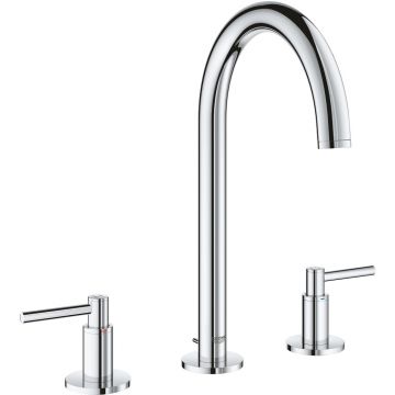 Baterie lavoar Grohe Atrio M din 3 elemente ventil pop-up crom