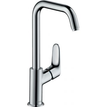 Baterie lavoar Hansgrohe Focus 240 cu pipa rotativa fara ventil crom