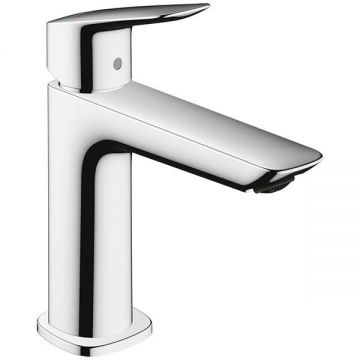 Baterie lavoar Hansgrohe, Logis Fine 110, cu ventil, crom