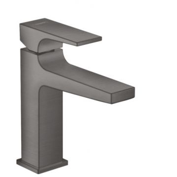 Baterie lavoar Hansgrohe Metropol 110 ventil push-open negru periat