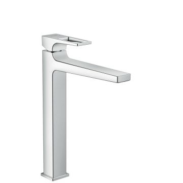 Baterie lavoar Hansgrohe Metropol 260 ventil push-open cu levier decupat pentru lavoar tip bol