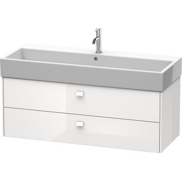 Dulap baza suspendat Duravit Brioso 1184x442mm cu doua sertare alb lucios