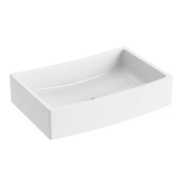 Lavoar tip bol Ravak Formy 02 600D 60x41x14cm fara orificiu baterie fara preaplin alb