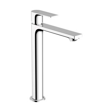 Baterie lavoar cu ventil, Hansgrohe, Rebris E 240, CoolStart, crom