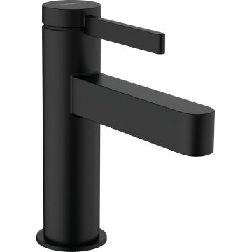 Baterie lavoar Hansgrohe Finoris 100 ventil push-open negru mat