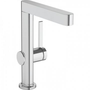 Baterie lavoar Hansgrohe Finoris 230 cu pipa pivotanta si ventil Push-Open - Culoare Crom