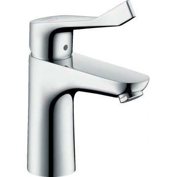 Baterie lavoar Hansgrohe Focus 100 CoolStart cu maner special 12.1 cm fara ventil crom