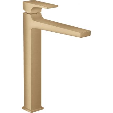 Baterie lavoar Hansgrohe Metropol 260  ventil push-open  pentru lavoar tip bol  bronz periat