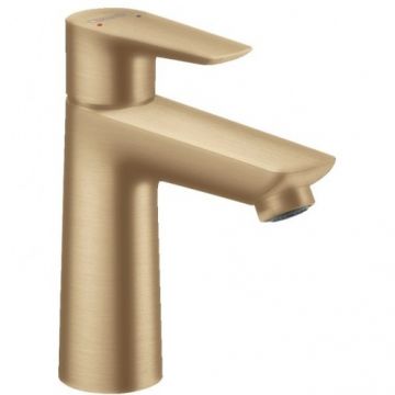 Baterie lavoar Hansgrohe Talis E 110, bronz periat, cu ventil - Culoare bronz