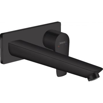 Baterie lavoar Hansgrohe Talis E cu pipa 225 mm  montaj incastrat  necesita corp ingropat  negru mat