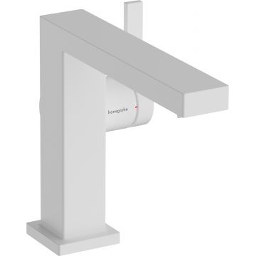 Baterie lavoar Hansgrohe Tecturis E 110 Fine CoolStart ventil click-clack alb mat