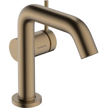 Baterie lavoar Hansgrohe Tecturis S 110 Fine CoolStart ventil click-clack bronz periat