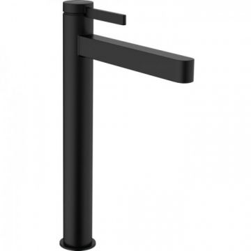 Baterie lavoar inalta Hansgrohe Finoris 260 cu ventil Push-Open - Culoare Negru