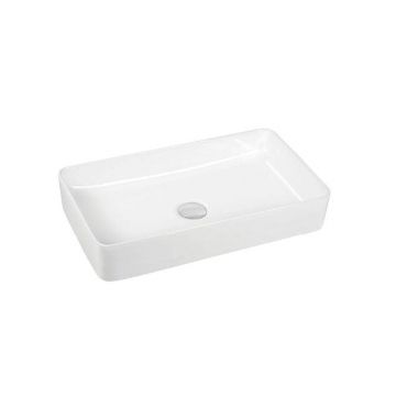 Lavoar pe blat Art Basin Lena-50 Fluminia, 50.5x34 cm, dreptunghiular, alb