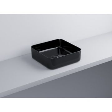 Lavoar pe blat Cielo Shui Comfort Square Black 40 cm - Dimensiune 40 cm