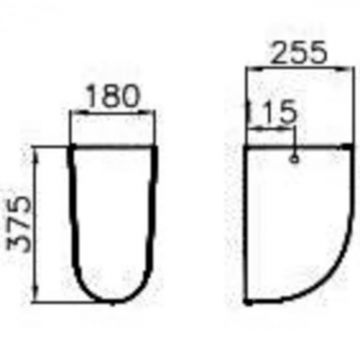 Semipiedestal pentru lavoar 6948L003-0162