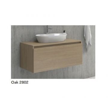 Mobilier de baie SPACE 60cm cu blat din compozit Karag - Dimensiune 60x45 cm